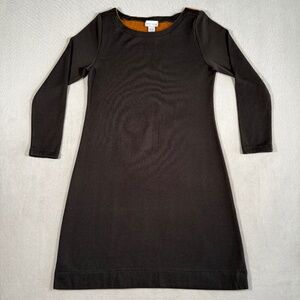Soft Surroundings Sweater Dress Womens Medium Brown Wool Blend Long Sleeve